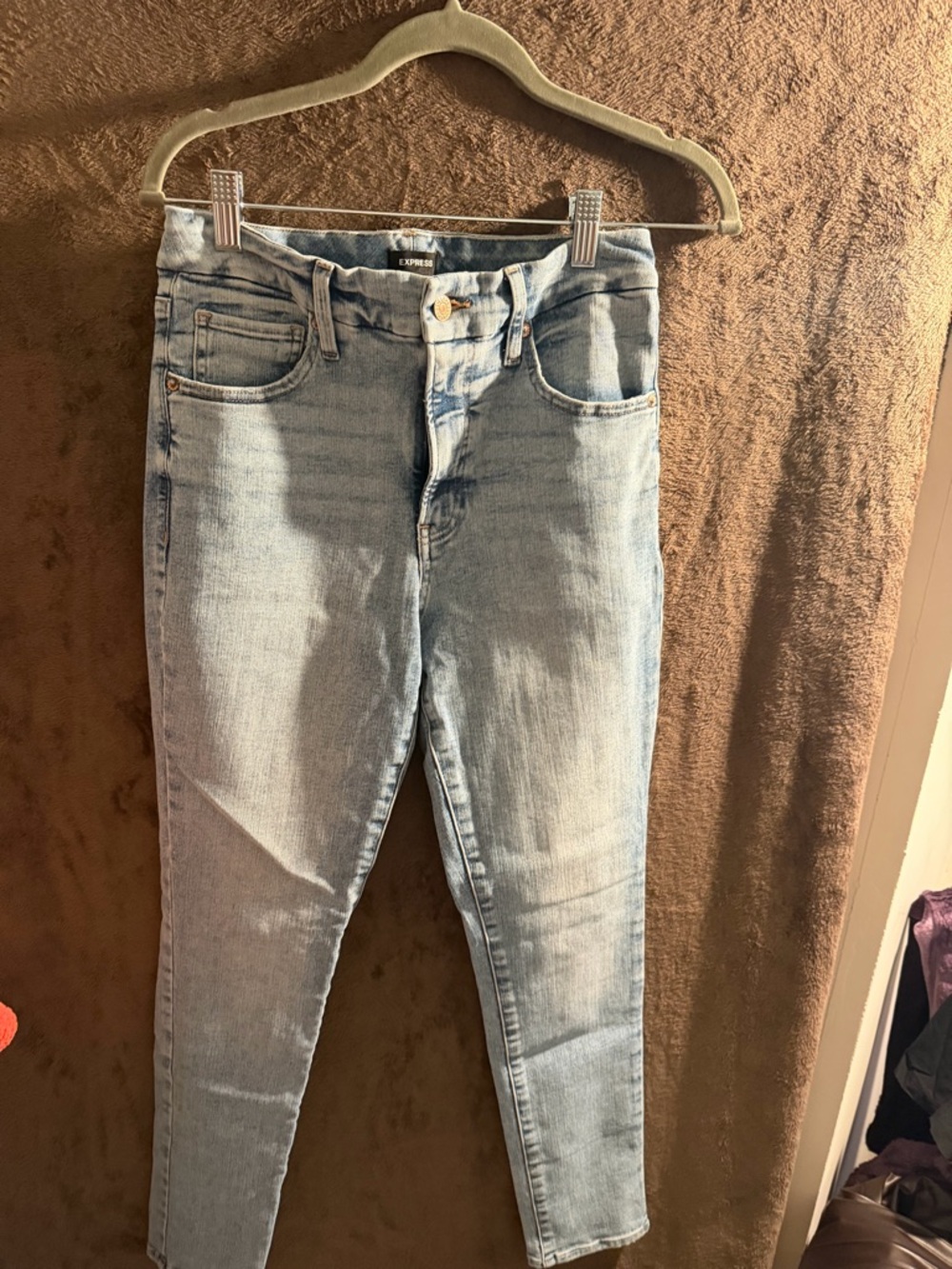 Express Light Blue Skinny Jeans